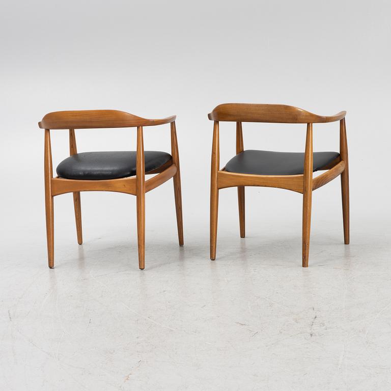 Illum Wikkelsø, eight chairs, Denmark, 1950's/60's.