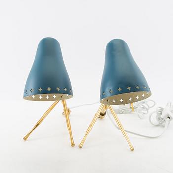 Boris Lacriox, table lamps, a pair, Falkenbergs Belysning, mid-20th century.