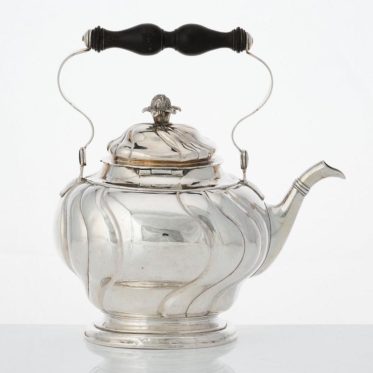 A Swedish Rococo silver tea-pot, mark of Johan Petterson, Söderhamn 1759.