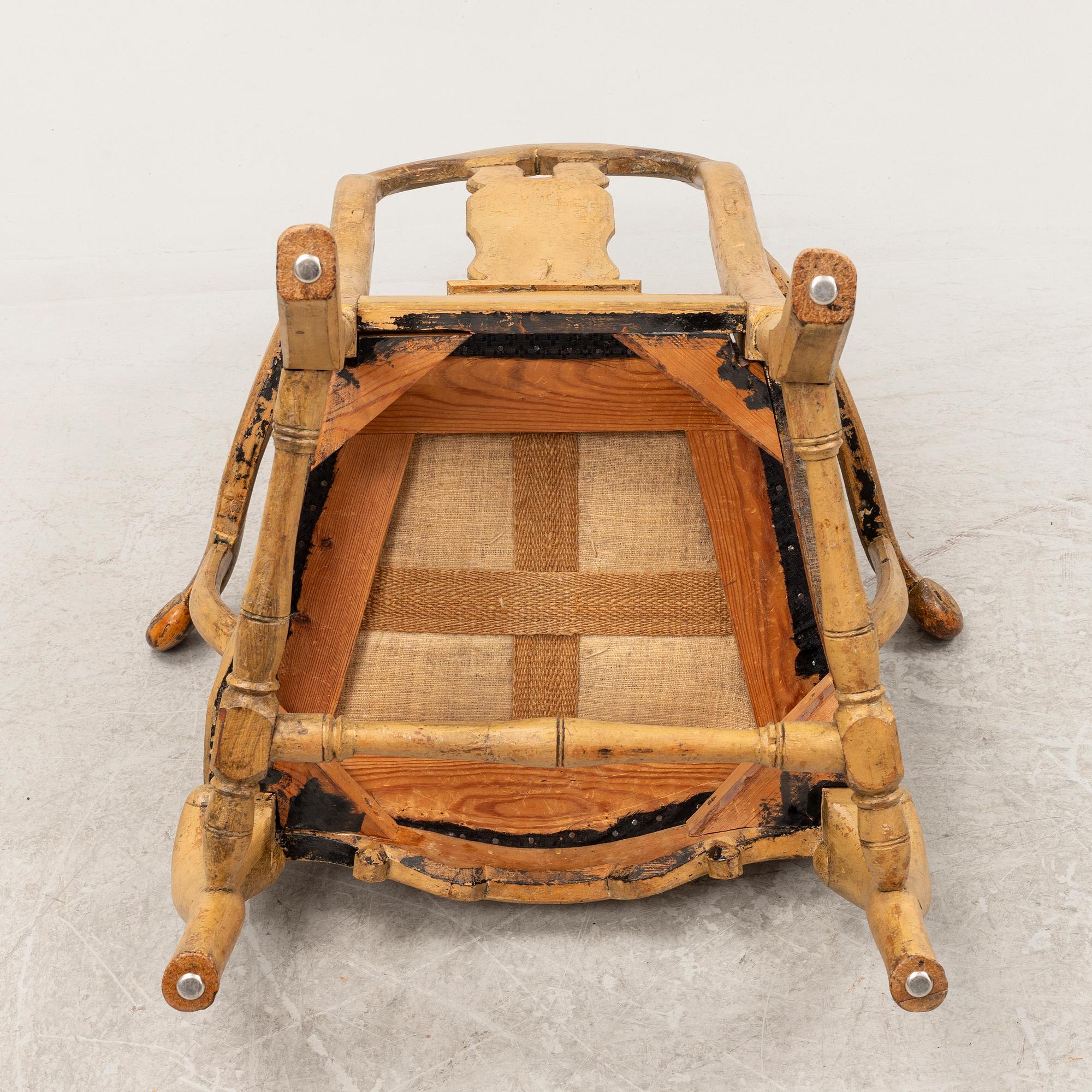 Karmstol, rokoko, 1700-talets mitt.