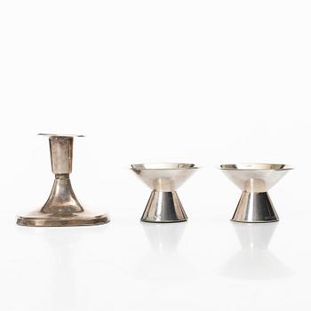 Punch mugs, 10 pcs, silver, including Johanna Gottschalk Arkala, Stockholm 1967.