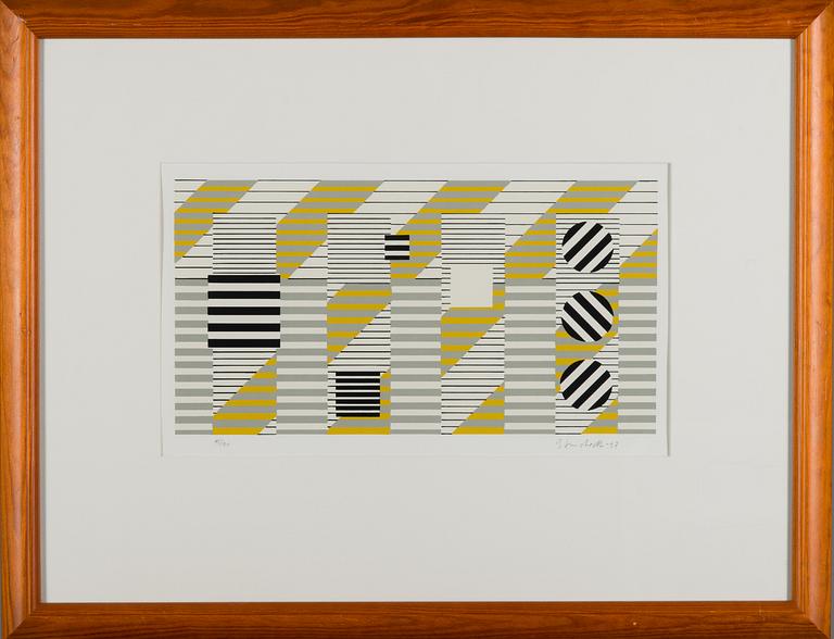 JUHANA BLOMSTEDT, serigrafi, signerad och daterad  -97, numrerad 15/90.