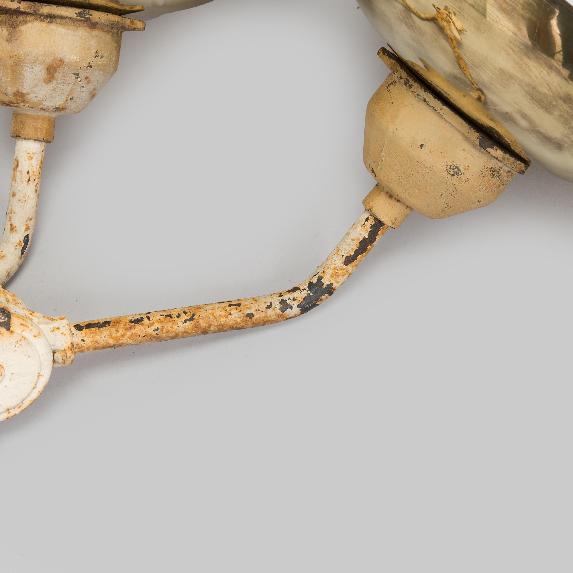 Paavo Tynell, seinä- / ulkovalaisinpari, malli 7308, Taito / Idman, 1930-luku.