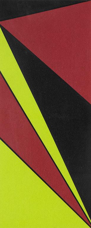 Olle Baertling, silkscreen in colours, 1955-68, signed 166/300.