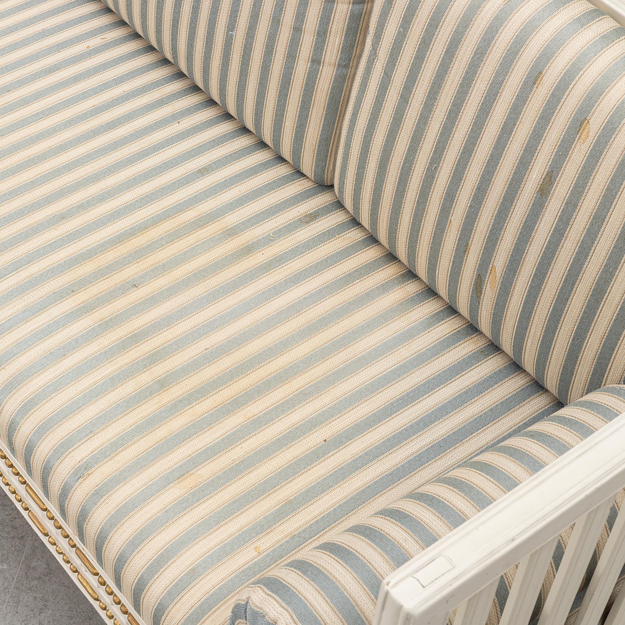 Sofa, Gustavian style, circa 1900.