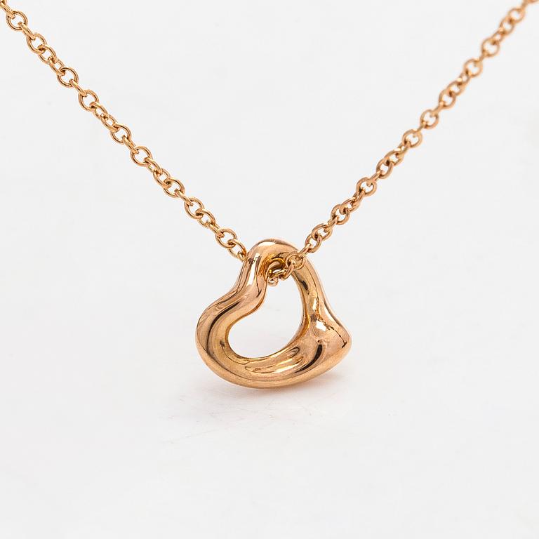 Tiffany & Co, Elsa Peretti, kaulakoru, "Open Heart", 18K ruusukultaa.