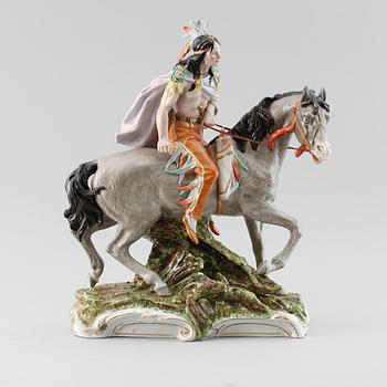 FIGUR, porslin, möjligen Sitzendorf, Tyskland, 1900-tal.