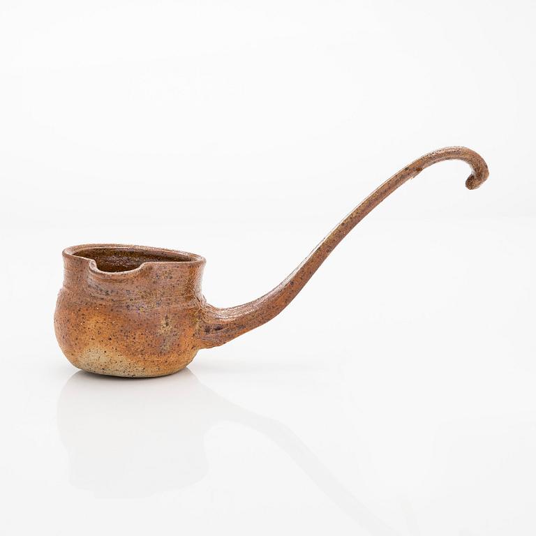 Kyllikki Salmenhaara, a stoneware, ladle, signed KS.