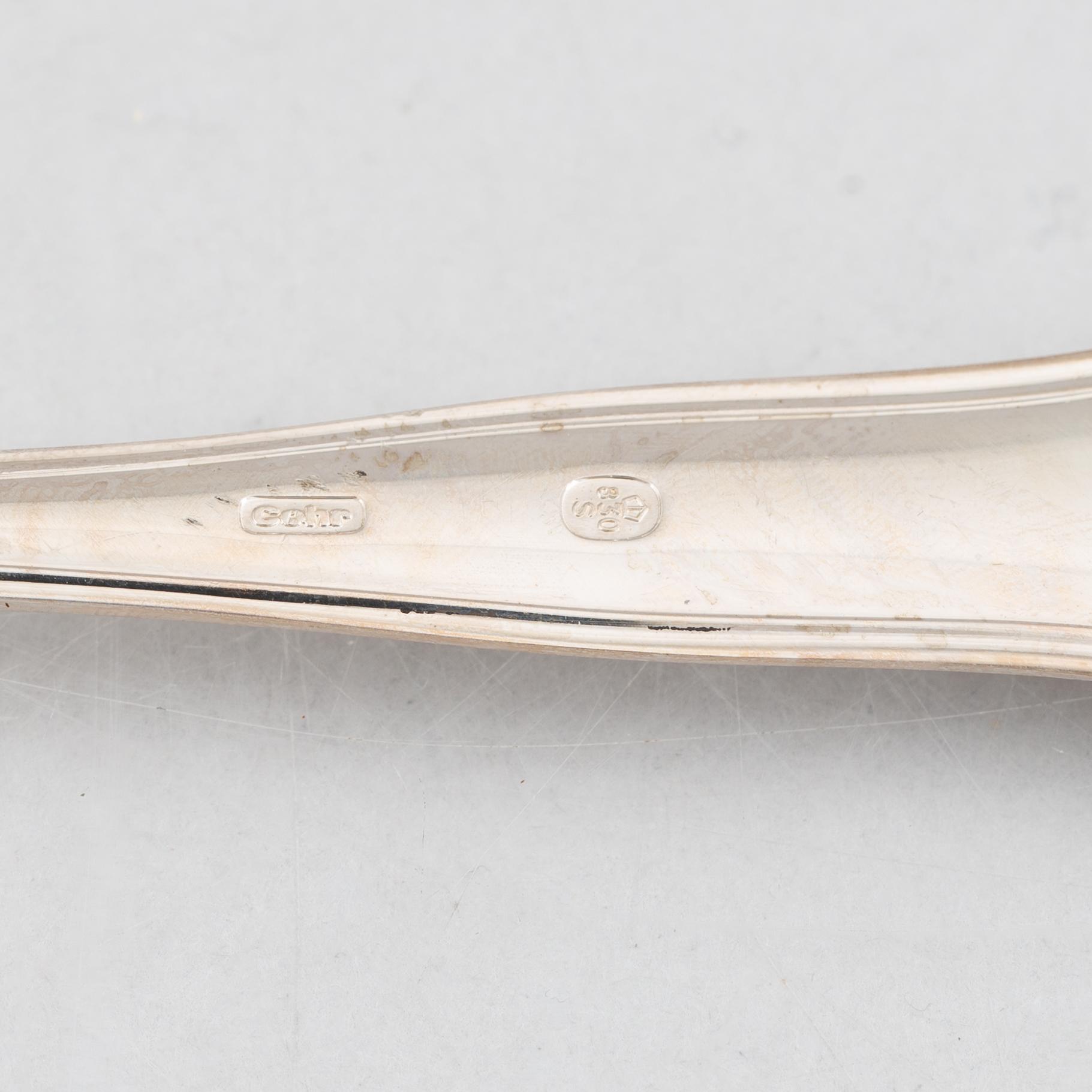A 34-piece silver culery, model 'Saxon', Cohr, Denmark.