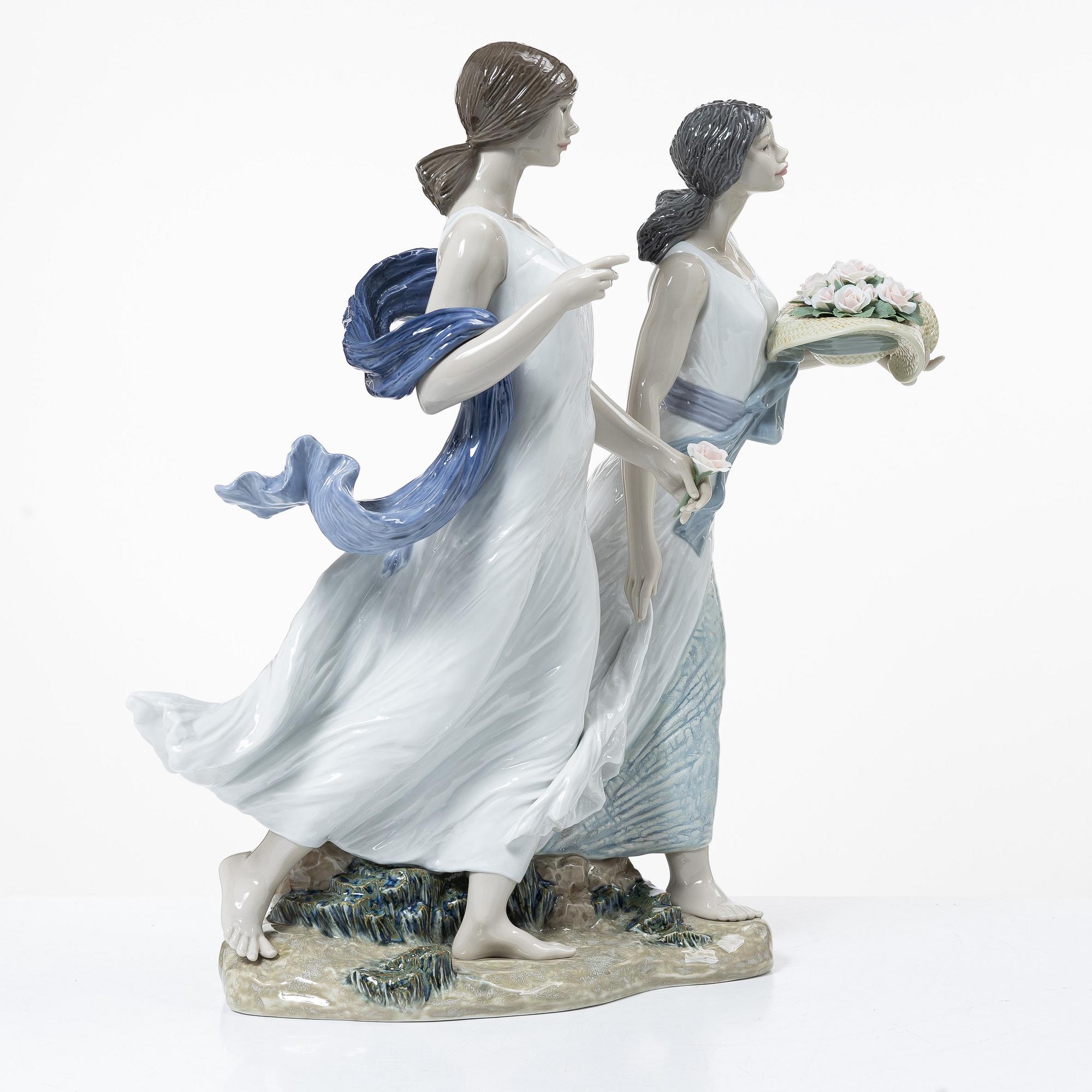 José Luis Santes, figurin, "Summer roses", Lladró, Spanien.