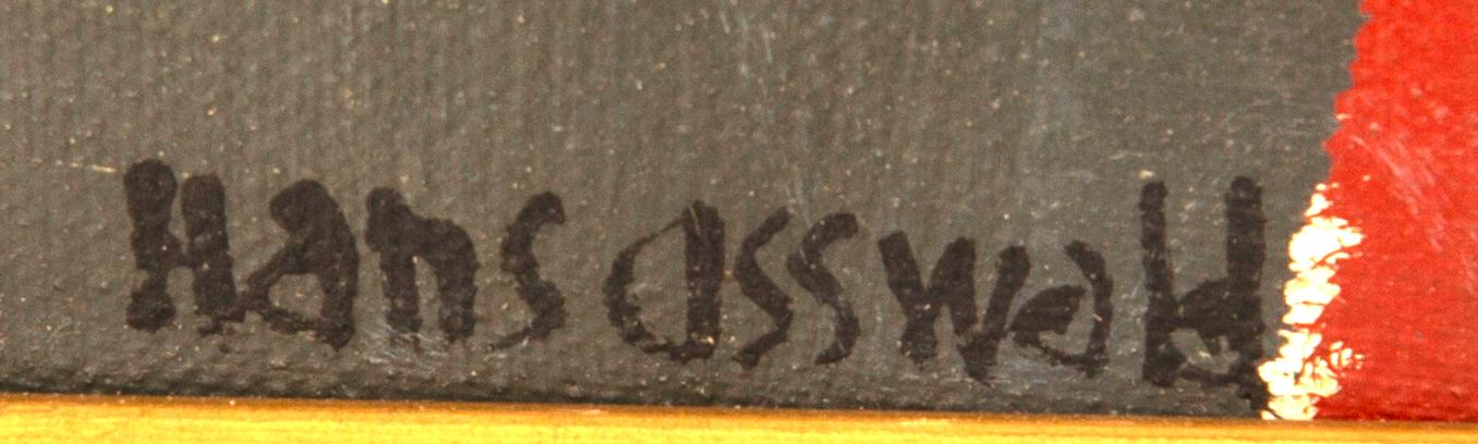 Hans Osswald, oil on canvas, signed.