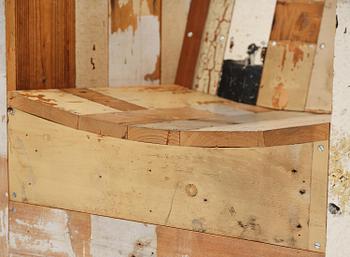 Piet Hein Eek, Armchairs, a pair, “Large Scrapwood Chair”, the Netherlands, after 2008.