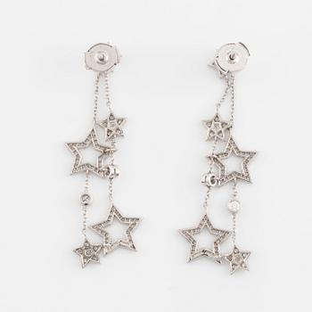 Tiffany & Co, Tiffany & Co, earrings, platinum with round brilliant cut diamonds.
