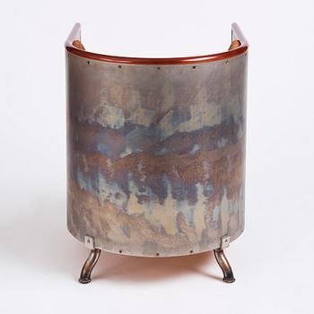 Mats Theselius, a 'Järn/Mocca' lounge chair, ed. 41/360, Källemo, Sweden, post 1994.