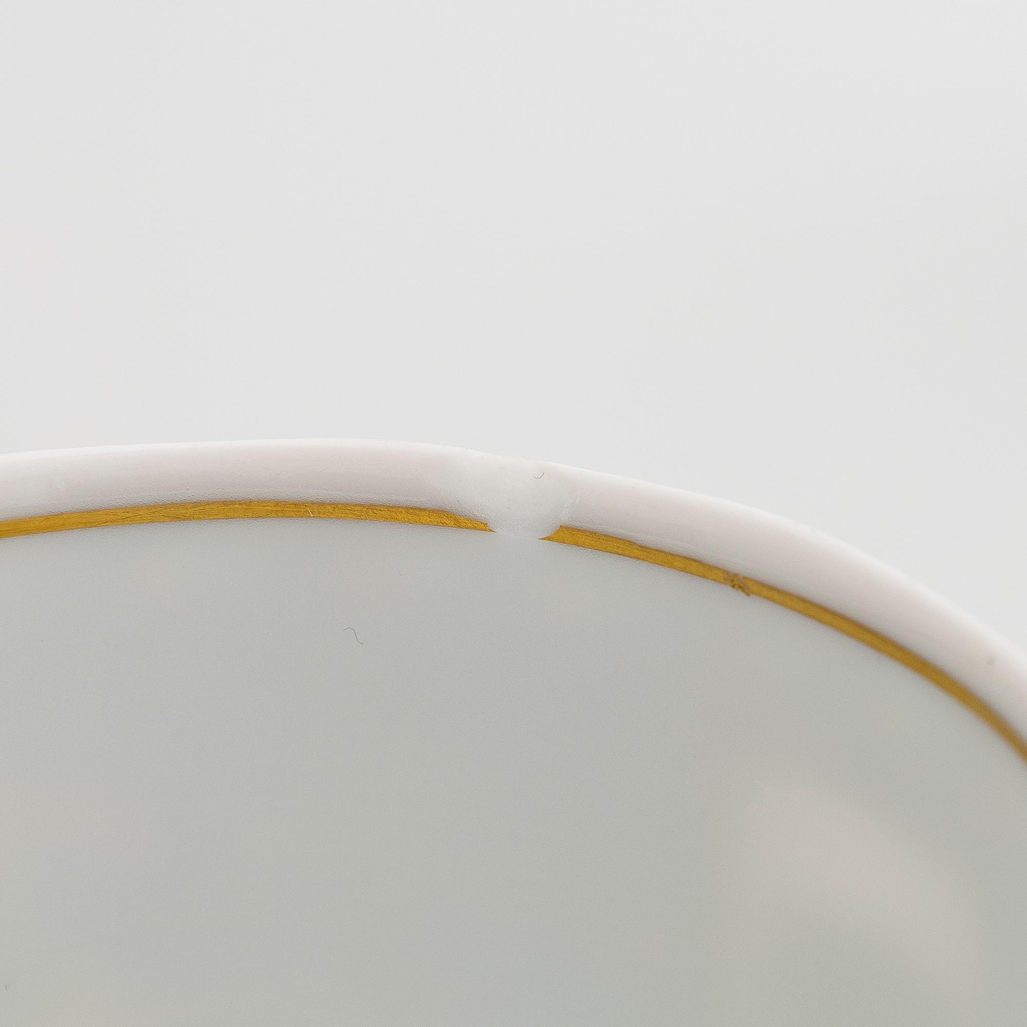 Versace, astiaston osia, posliinia, 9 kpl, "Le Roi Soleil" Rosenthal, 1990-luku.