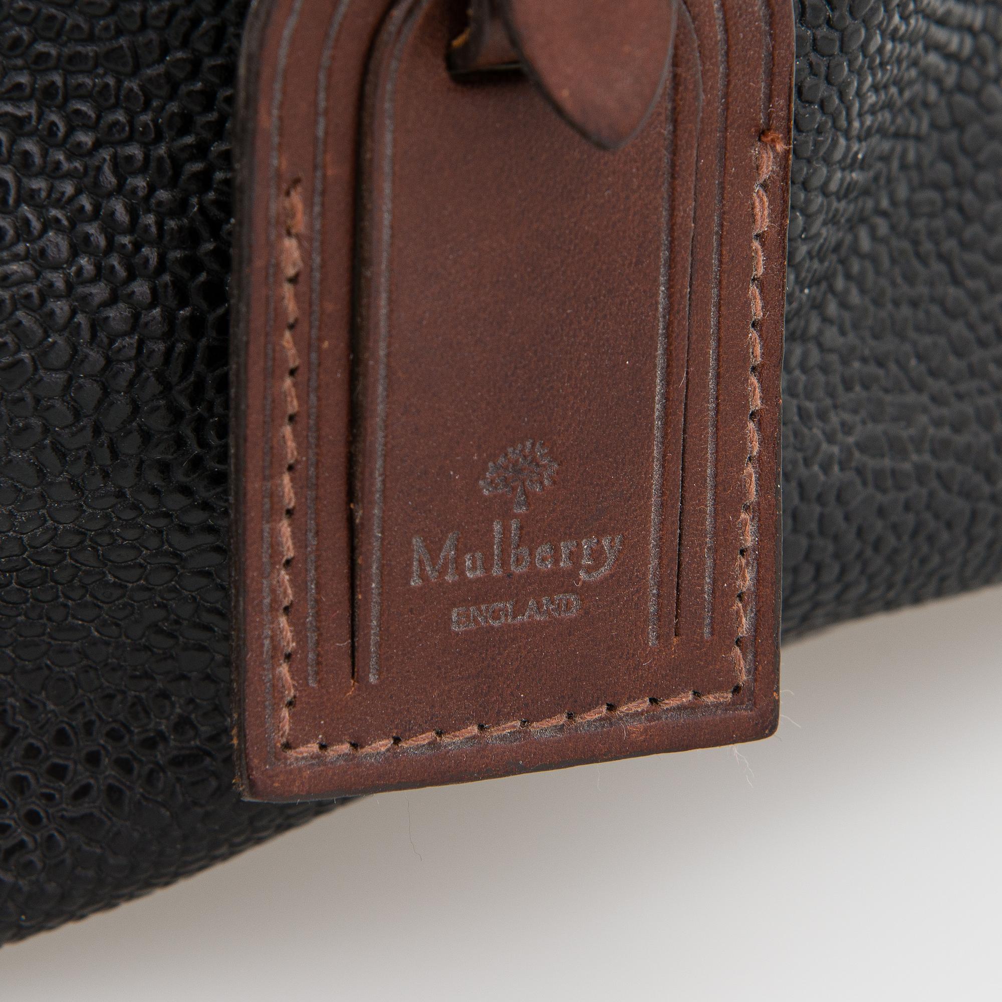 Mulberry, A "Medium Clipper" weekend bag.