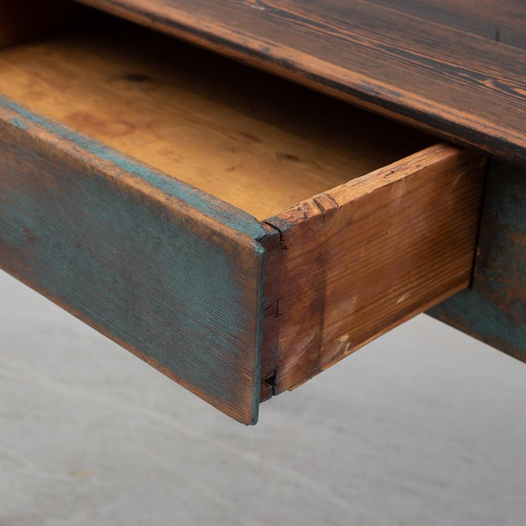 A first half of the 19th century painted writing desk.