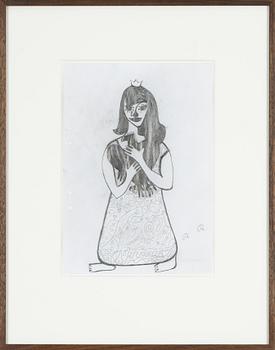 Roger Risberg, pencil on paper, signed RR.