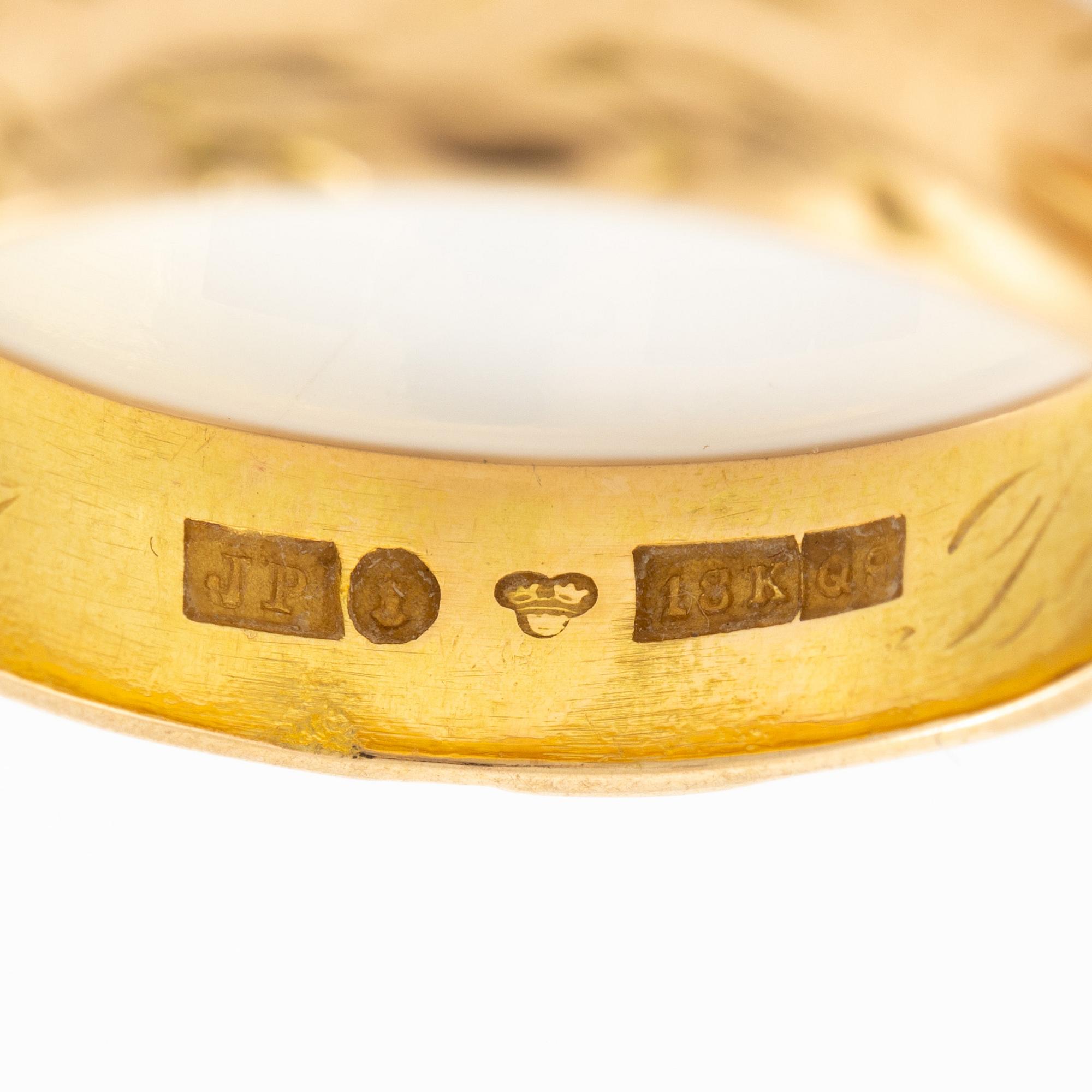 Rings, 2 pieces, 18K gold.
