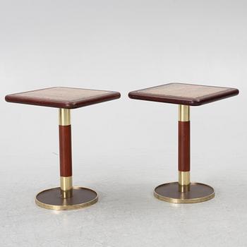 Side tables, a pair, 1970s.