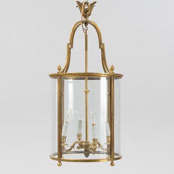 A brass lantern, second half of the 19th Century.