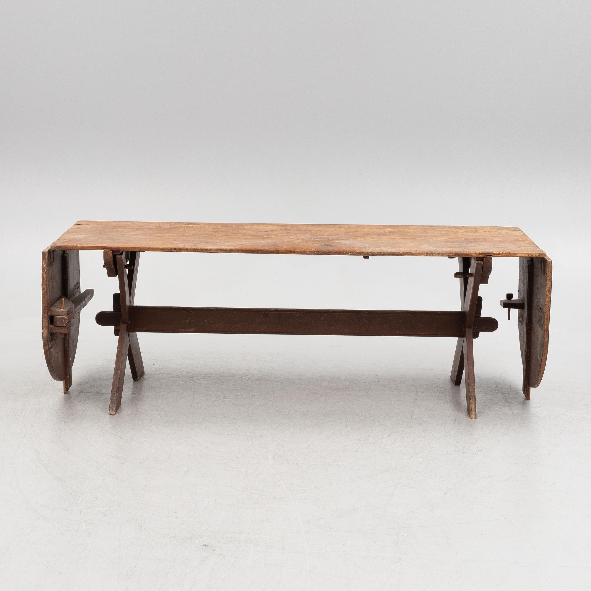 A Swedish Trestle Table, circa 1900.