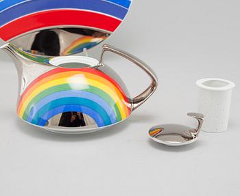 14 pieces of "TAC/Regenbogen" porcelain table ware & 1 dish, by Walter Gropius & Otto Piene, Rosenthal, limited editions.