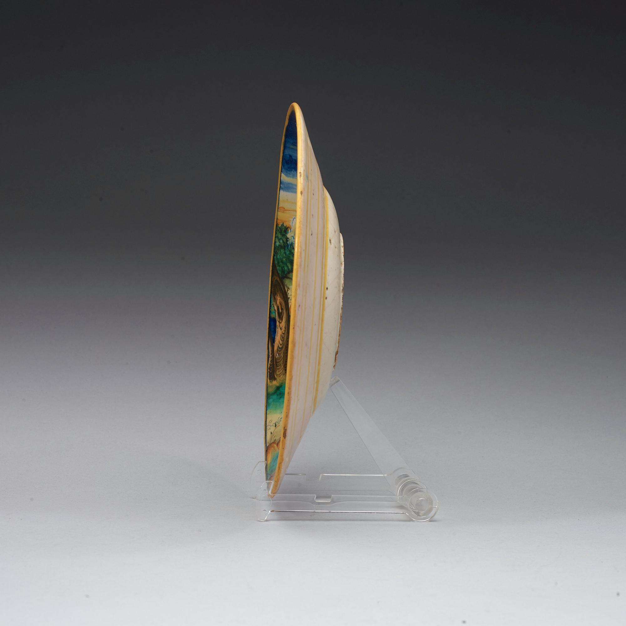 A Maiolica dish, probably Urbino 16th/17th Century.