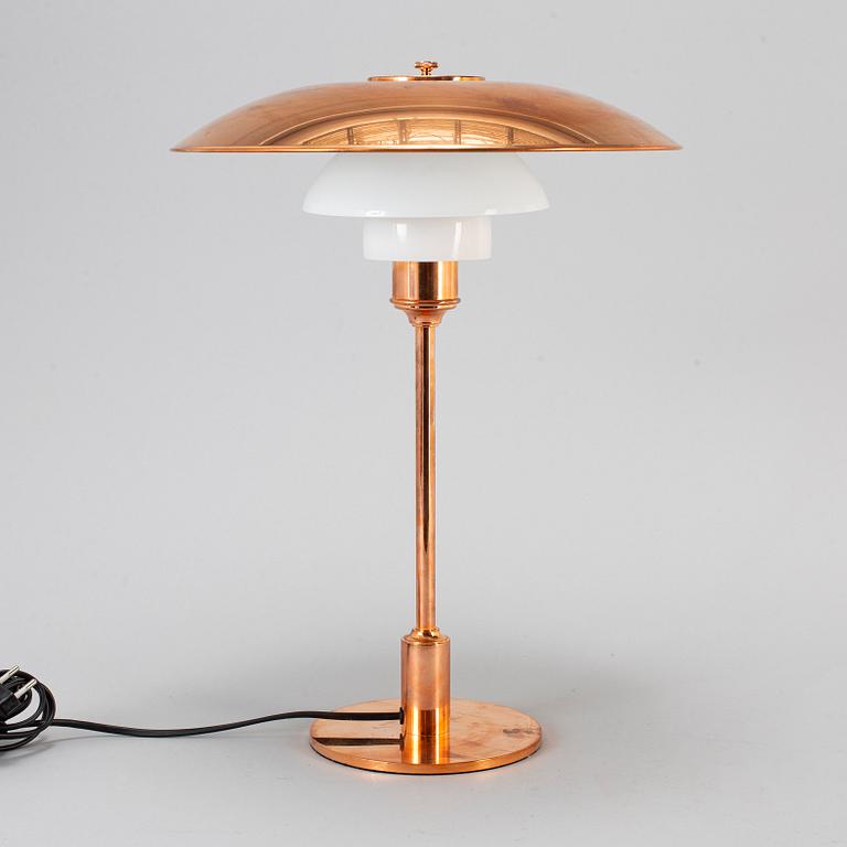 POUL HENNINGSEN, a '31/2-21/2' copper table lamp, Louis Poulsen Denmark.