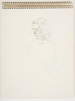 Lotte Laserstein, Sketchbook with approximately 42 drawings, of which 1 is signed.