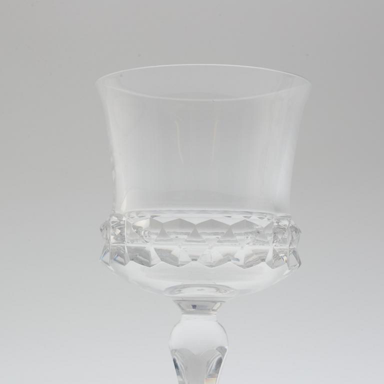 INGEBORG LUNDIN, glasservis, 38 delar, glas, "Silvia", Orrefors.