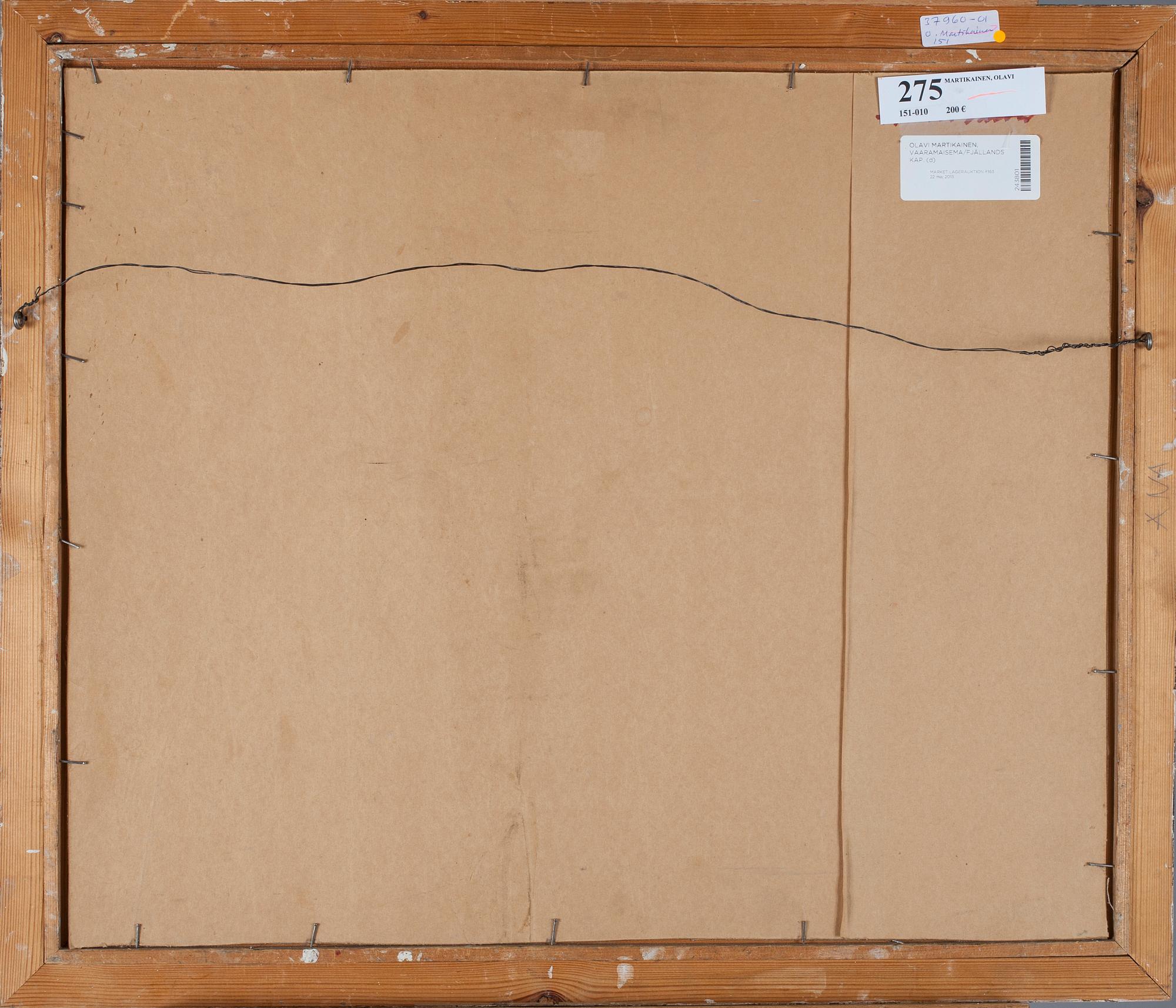 OLAVI MARTIKAINEN, olja på duk, signerad.