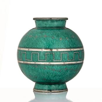 Wilhelm Kåge, an Argenta ceramic vase, Gustavsberg 1935.
