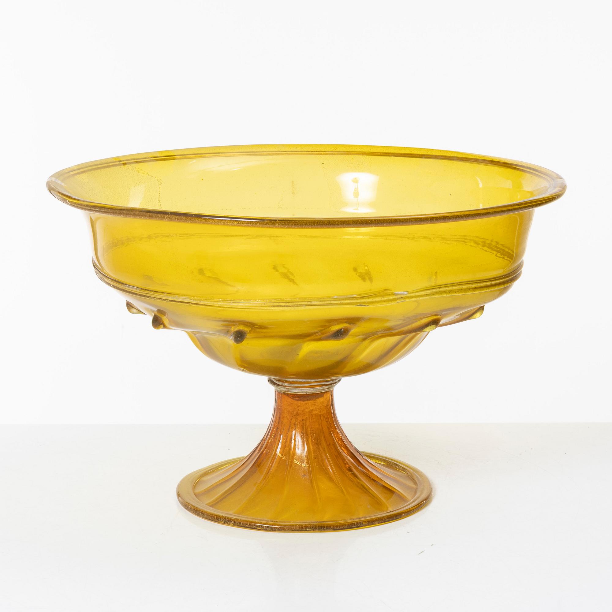 Praktskål, glas, Italien.