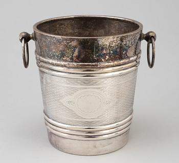A first half of the 20th century silver plated champagne cooler.