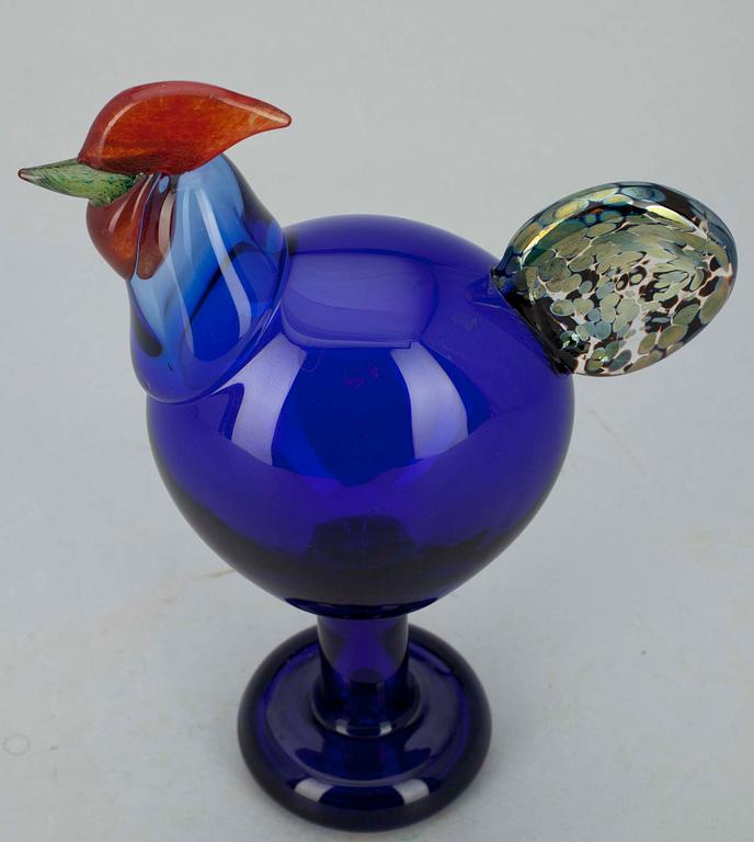 TUPP, glas, "Kieku ja Kaiku” sign O.Toikka Nuutajärvi 1997.