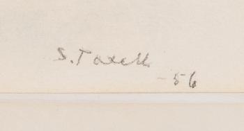 Sophie Taxell, watercolour, signed and dated -56.