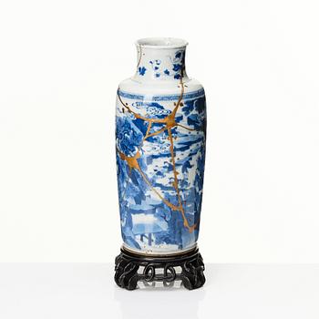 Vas, porslin. Qingdynastin, Kangxi (1662-1722).
