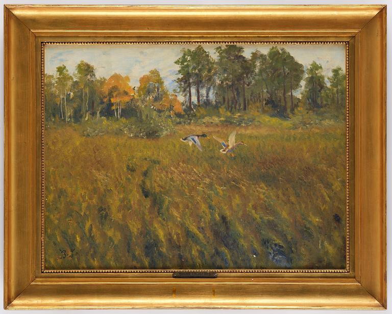 Bruno Liljefors, Autumn landscape.