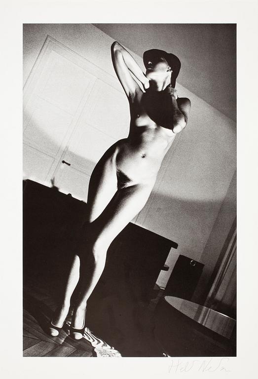 HELMUT NEWTON, "In my apartment", Paris, 1978, offsetlitografi, bär sign.