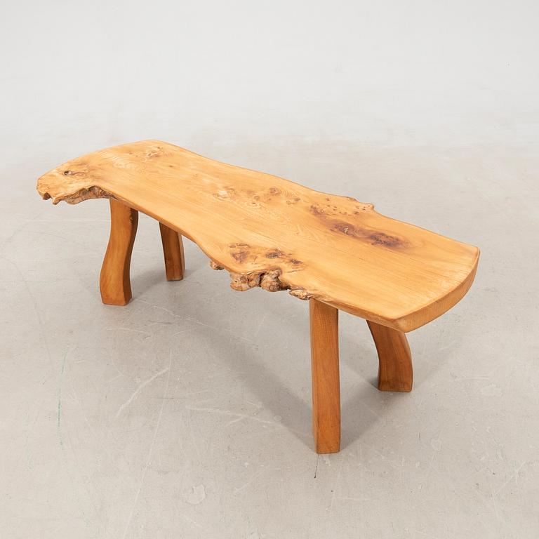 Carl-Axel Beijbom, coffee table/bench, own workshop, Simlingegården Klagstorp, signed and dated 1967.