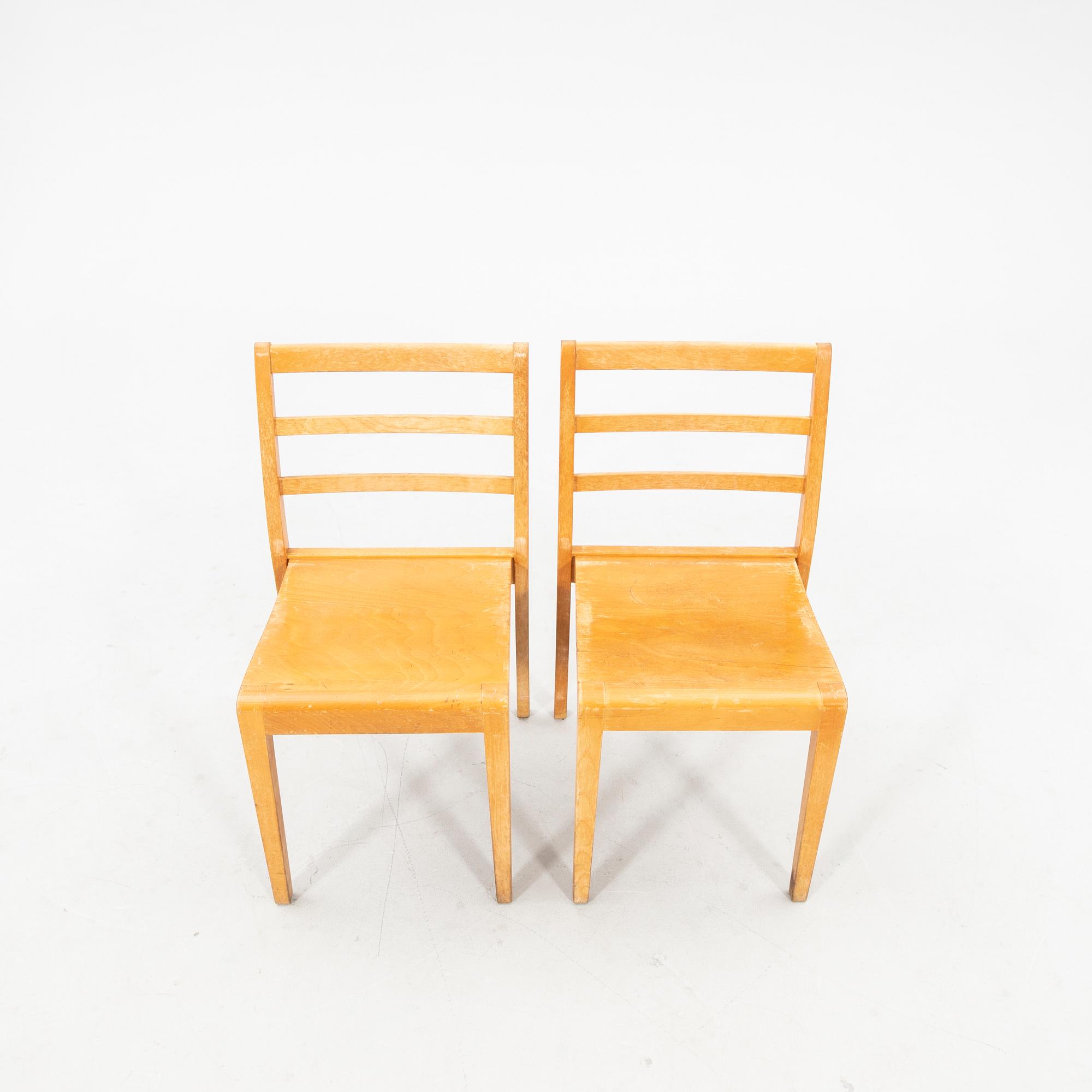 Chairs 6 pcs mid-20th century.