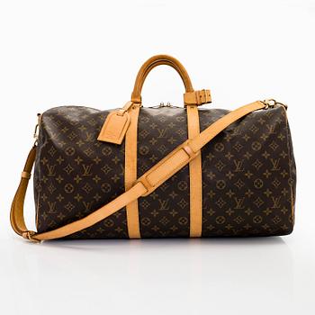 Louis Vuitton, viikonloppulaukku, "Keepall 55 Bandoulière".