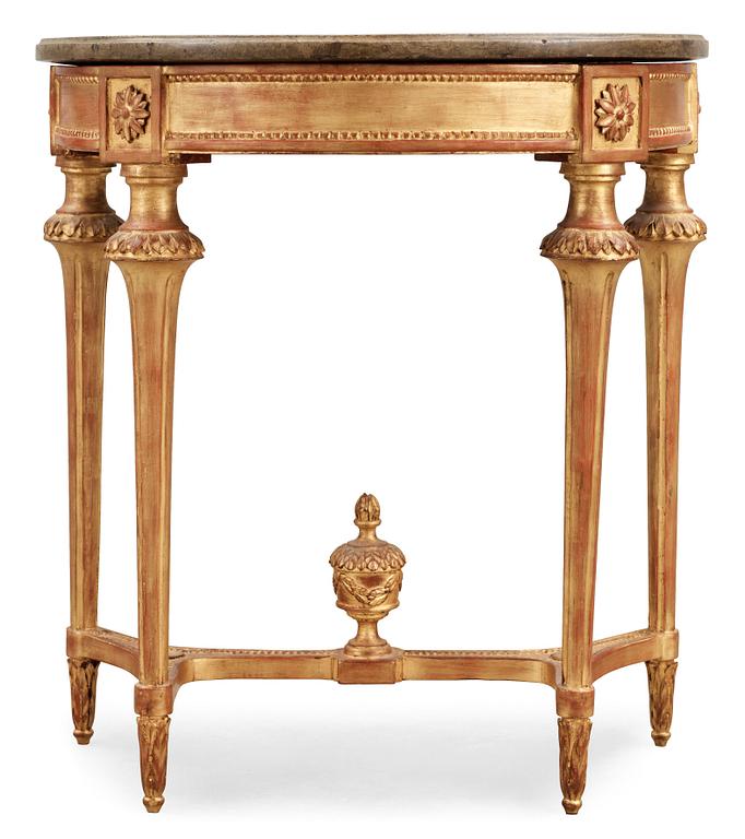 A Gustavian late 18th century console table.