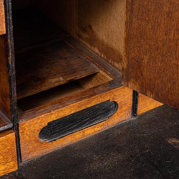 A late Baroque writing cupboard, mid 18th century. Possably Småland, Sweden.