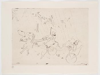 MARC CHAGALL, 71 st etsningar ur upplagan om 285 exemplar på Arches/MBM/J. Perrigot-papper, 1923-1948.