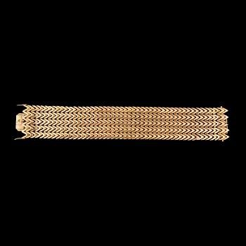 ARMLÄNK, guld 18K, Europa 1900-talets andra hälft. Vikt ca 83 gram.