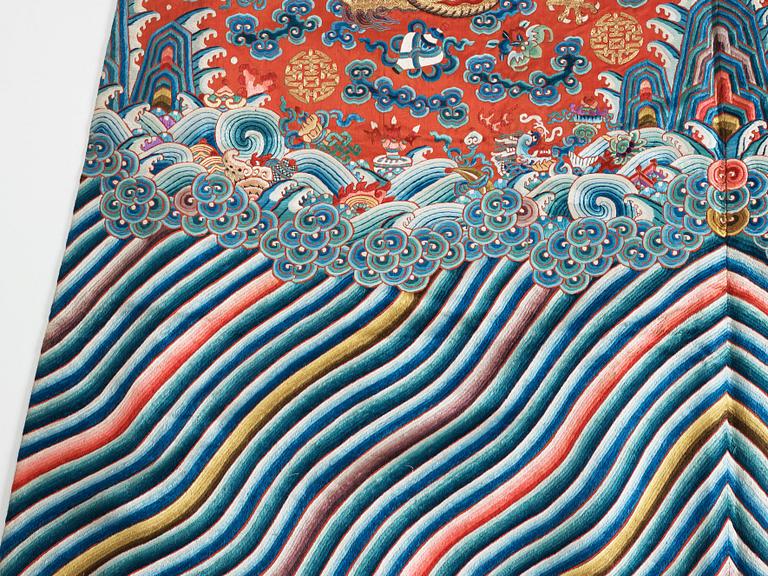 ROCK, broderat siden. Qingdynastin, 1800-tal.