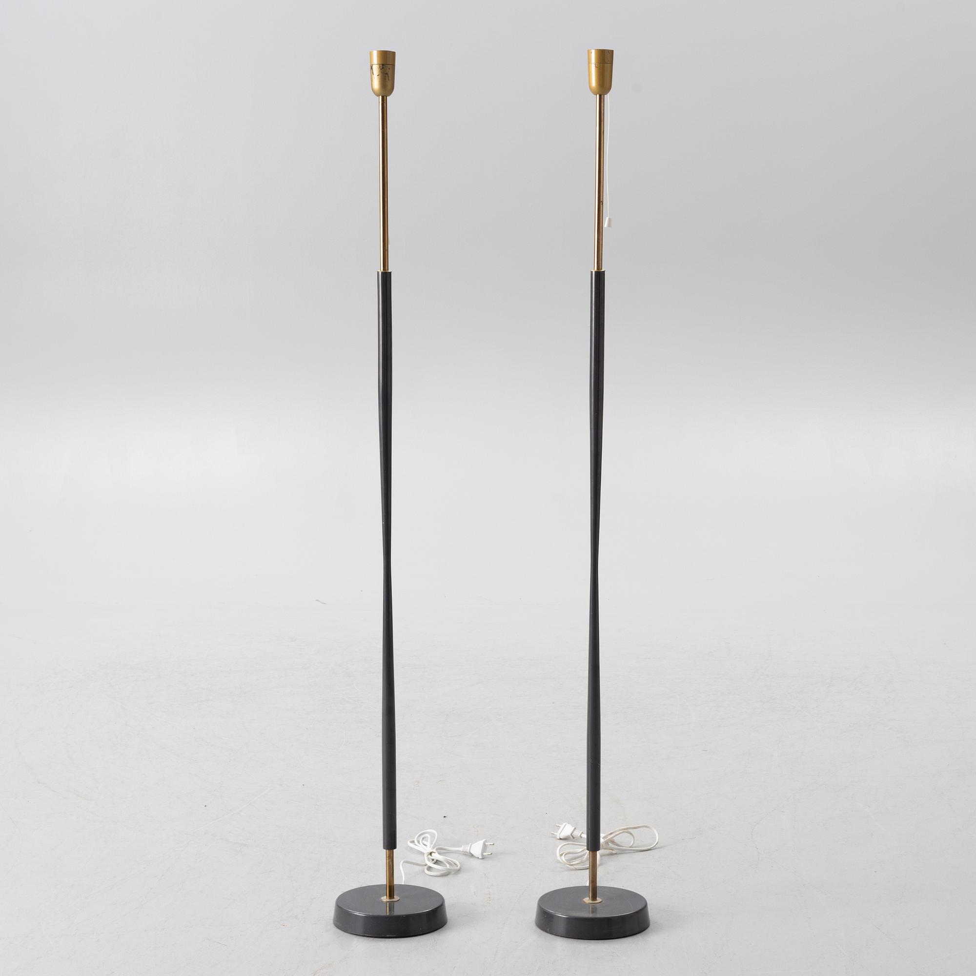 Asea, floor lamps, a pair, first half of the 20th century.