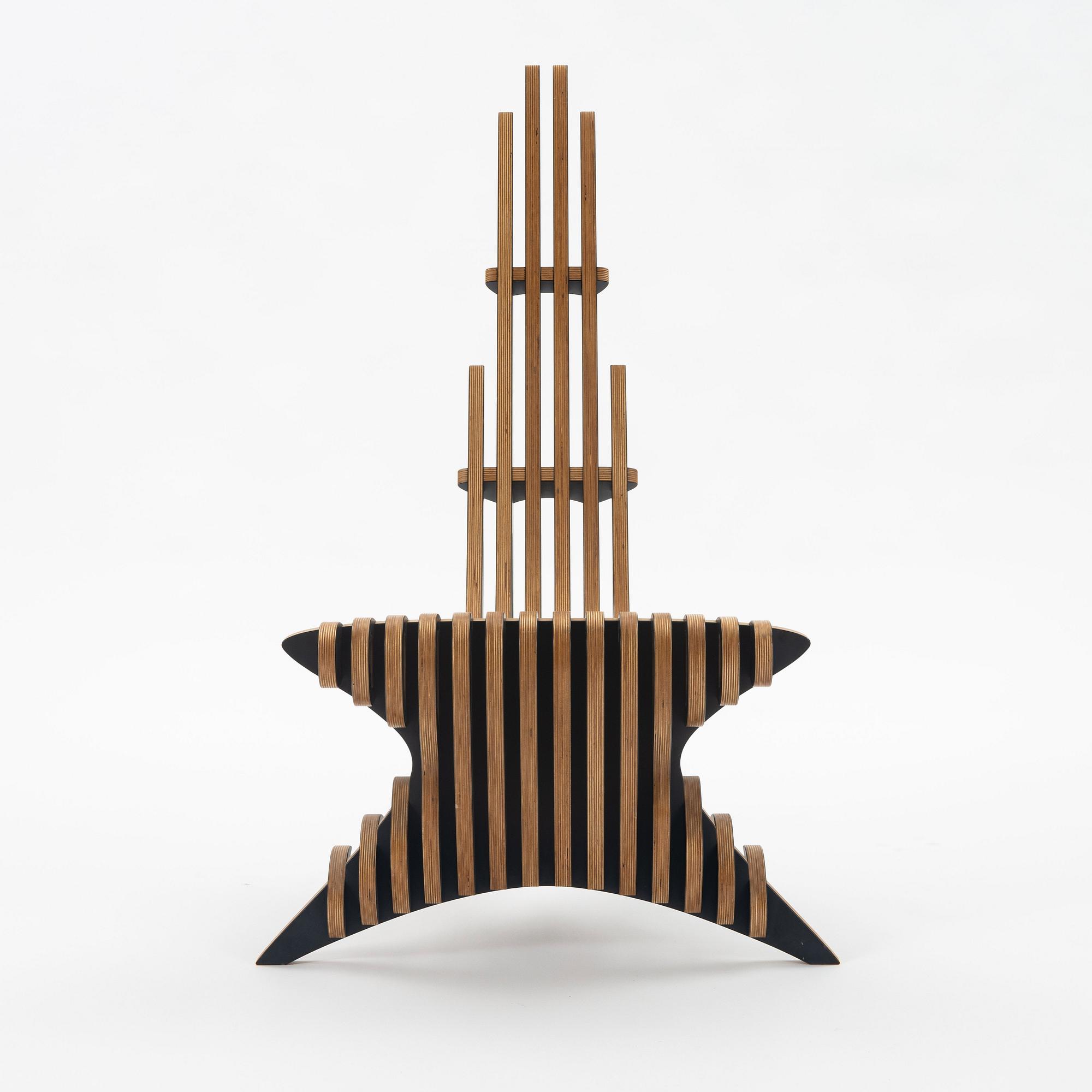 Peter Qvist Lorentsen, a 'Peak' easy chair, his own workshop, Denmark, 21st century.